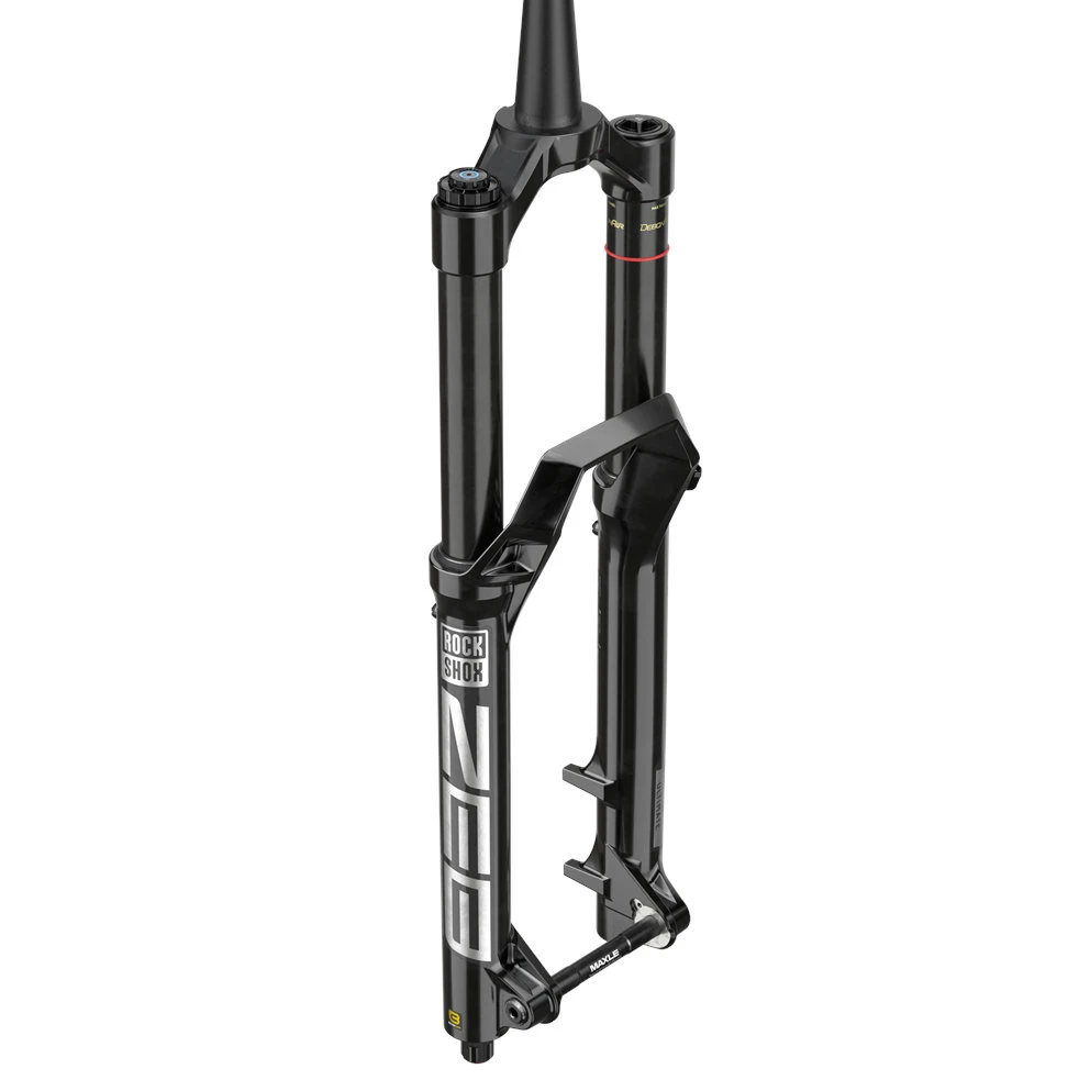 RockShox ZEB Ultimate Charger 3 RC2 Debon Air+ Suspension Fork - 27.5" - 180mm - 44mm Offset - Tapered - 15x110mm Boost - Gloss Black