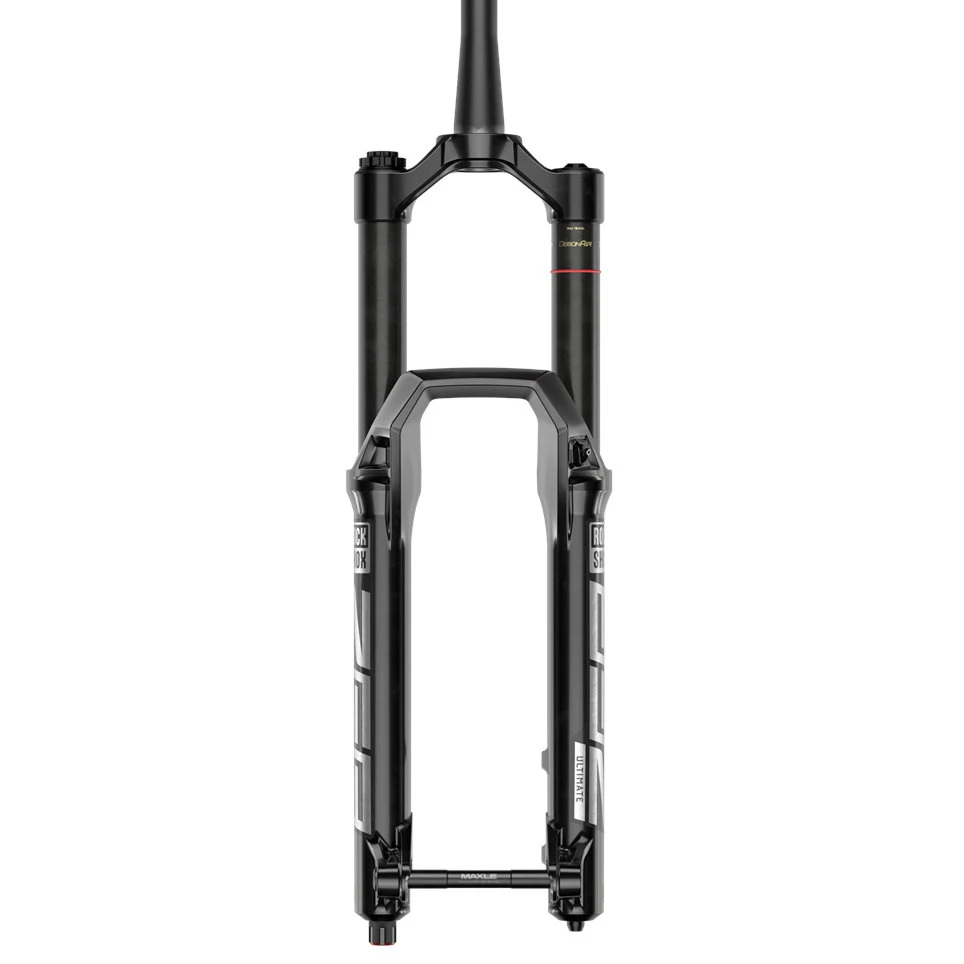 RockShox ZEB Ultimate Charger 3 RC2 Debon Air+ Suspension Fork - 27.5" - 180mm - 44mm Offset - Tapered - 15x110mm Boost - Gloss Black - Afbeelding 3