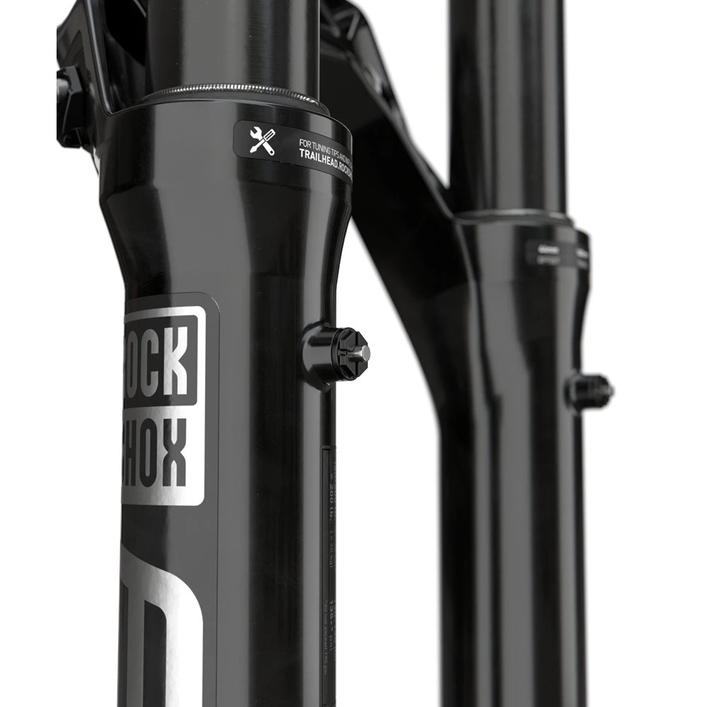 RockShox ZEB Ultimate Charger 3 RC2 Debon Air+ Suspension Fork - 27.5" - 180mm - 44mm Offset - Tapered - 15x110mm Boost - Gloss Black - Afbeelding 4
