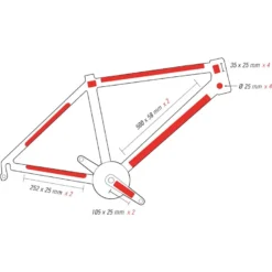 ZEFAL Zéfal Frame Safety Sticker Skin Armor Set L - Clear