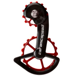 CeramicSpeed OSPW Derailleur Pulley System - For Shimano R9100/R8000 (11s) | 13/19 Teeth - Red