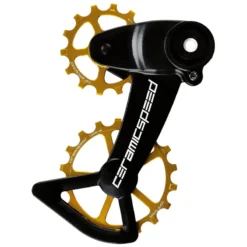 CeramicSpeed OSPW X Derailleur Pulley System - For SRAM Eagle AXS | 14/18 Teeth | Coated Bearings - Gold