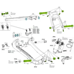 Cannondale KP184/BLK Link Hardware Kit For Jekyll MY16