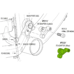 Cannondale KP222/ Front Derailleur Adapter For Scalpel29 Alloy