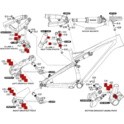 Specialized 9891-5250 Bearing Kit For Epic 2011-2013