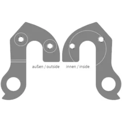 Ghost GRH-26bl / EZ1859 Derailleur Hanger - Black