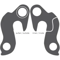 Ghost GRH-04si / EZ1338 Derailleur Hanger - Silver