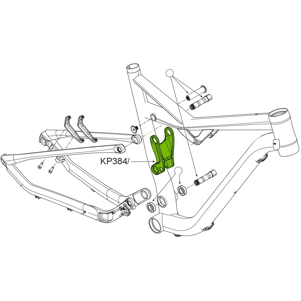 Cannondale KP384/ Aluminum Shock Link Kit For Habit/Bad Habit SM-XL