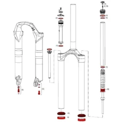 RockShox Service Kit Full Recon Silver Solo Air - 11.4018.015.000