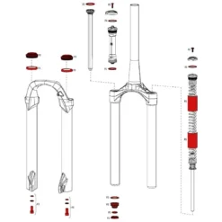 RockShox Service Kit Full For X30 Coil B1 2016 - 11.4015.539.030