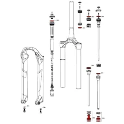RockShox Service Kit For Pike Solo Air A1 - 00.4315.032.619