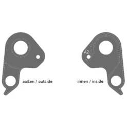 Ghost GHT12-057 / FRHG0057 Derailleur Hanger - SRAM & Shimano Standard