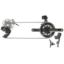 SRAM RED ETap AXS 2x12 Groupset With Hydraulic Disc Brakes - Flat Mount - 50/37T Powermeter Crank