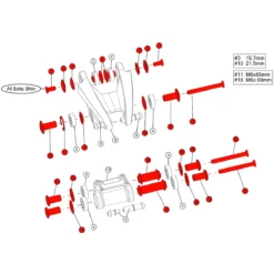 BMC Bolt Kit #24 For Speedfox & Agonist As From 2018 - 301206