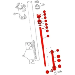 BMC Airshaft & Seal Rebuild Kit For Trailsync Seatpost - 301223