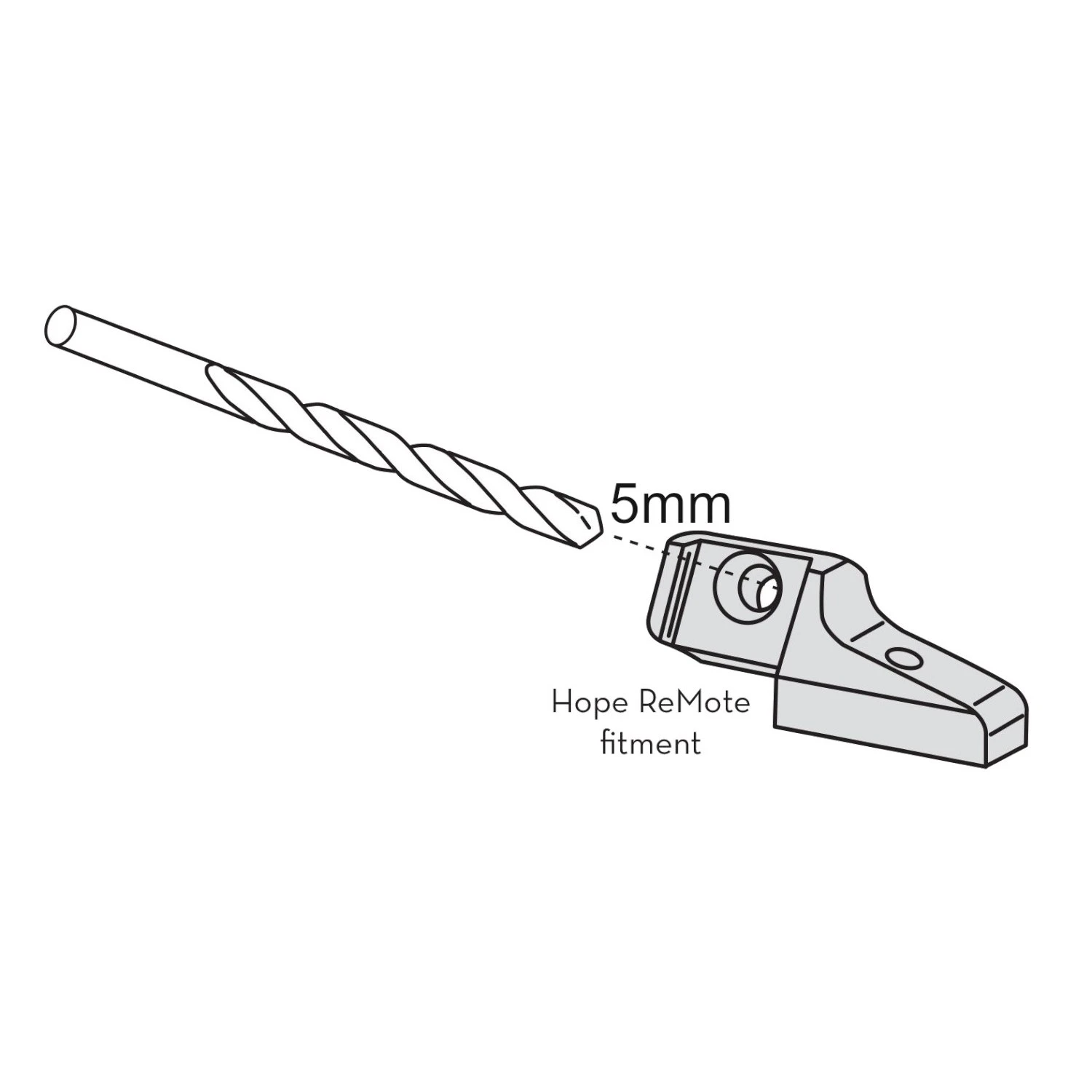 Wolf-tooth Wolf Tooth ReMote Dropper Post Remote For Direct Mounting At Hope Tech3 Brake Lever - Black - Afbeelding 3