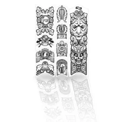 Unleazhed Frame Unscratch Bp01-S Frame Protection Tape Down Tube - Empire Black Glossy