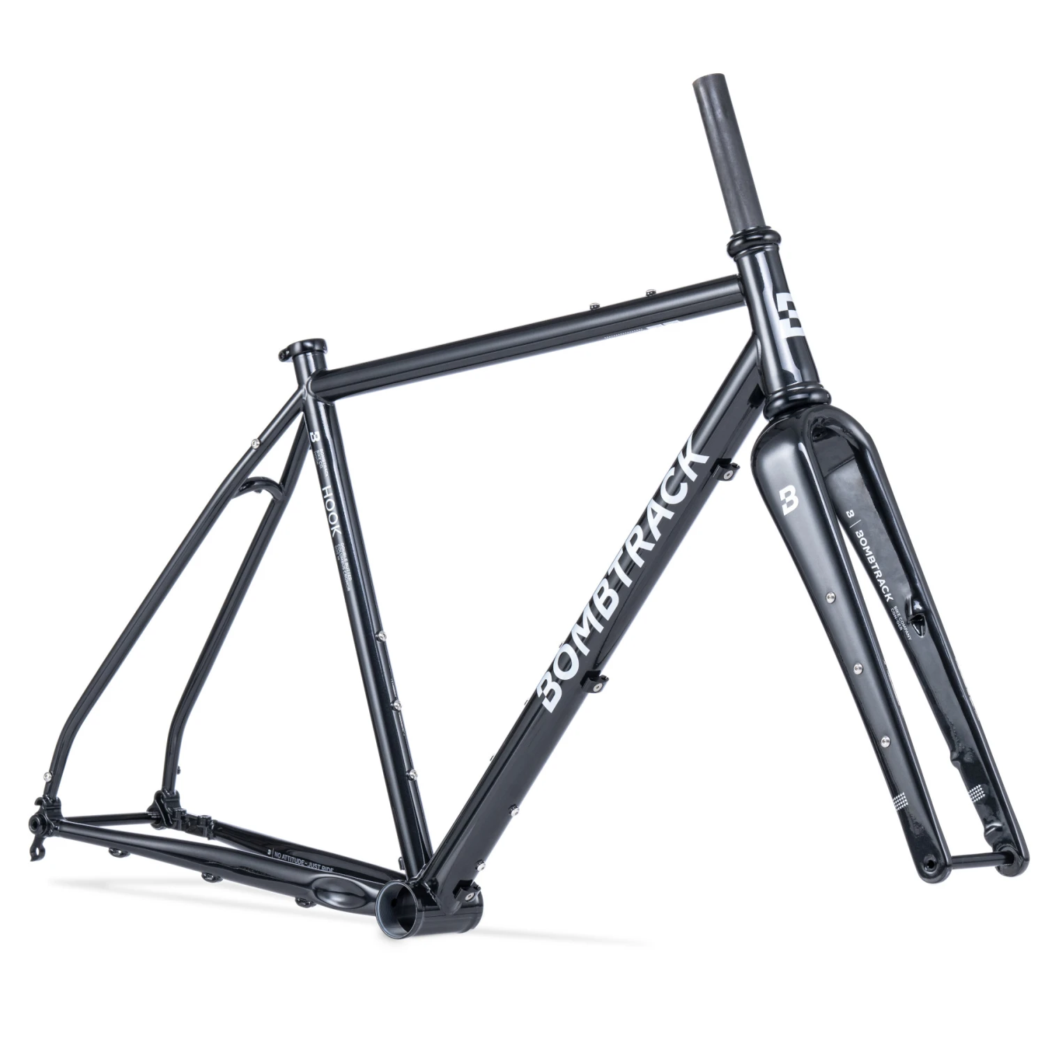 Bombtrack HOOK Frameset - Cross / Gravel | Staal | Disc | 700C - 2024 - Metallic Black - Afbeelding 3