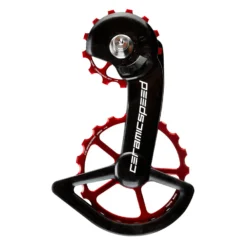 CeramicSpeed OSPW Derailleur Pulley System - For Shimano R9200/R8100 (12s) | 13/19 Teeth - Red
