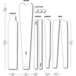DYEDBRO Clear Gloss Gravel Beschermfolie Voor Het Frame - White Gloss