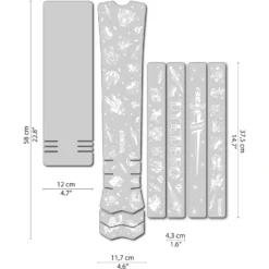 DYEDBRO E-Bike Beschermfolie Voor Het Frame - Old School Tattoo - White Matte