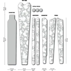 DYEDBRO Camo Gravel Beschermfolie Voor Het Frame - White Matte