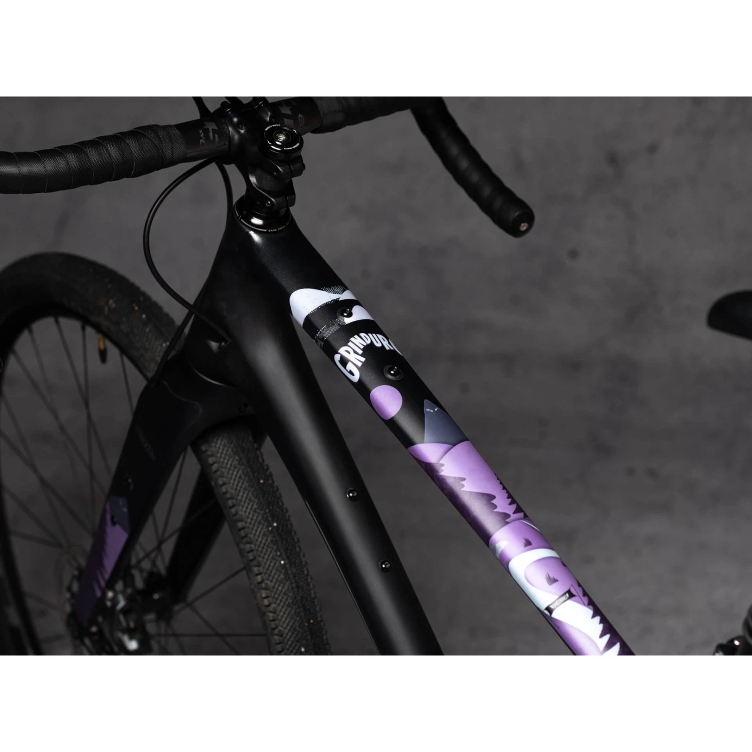 DYEDBRO Grinduro Gravel Beschermfolie Voor Het Frame - Purple Matte - Afbeelding 2