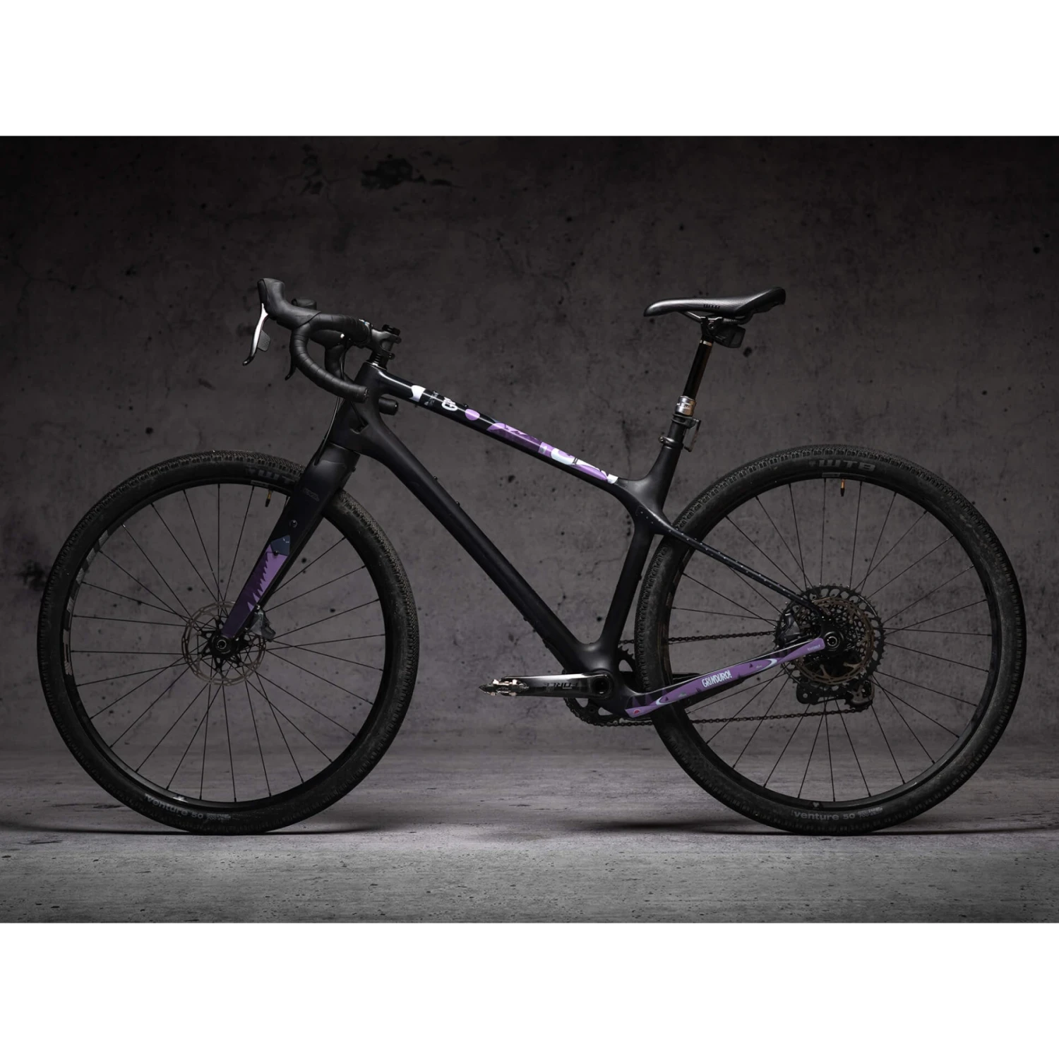 DYEDBRO Grinduro Gravel Beschermfolie Voor Het Frame - Purple Matte - Afbeelding 5