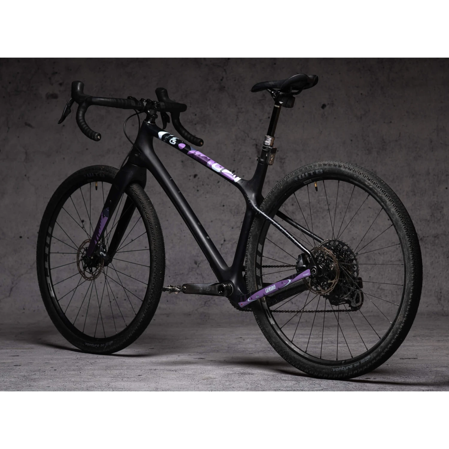 DYEDBRO Grinduro Gravel Beschermfolie Voor Het Frame - Purple Matte - Afbeelding 4