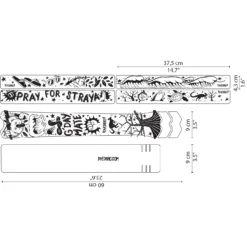DYEDBRO Beschermfolie Voor Het Frame - Pray For Straya - Black Matte