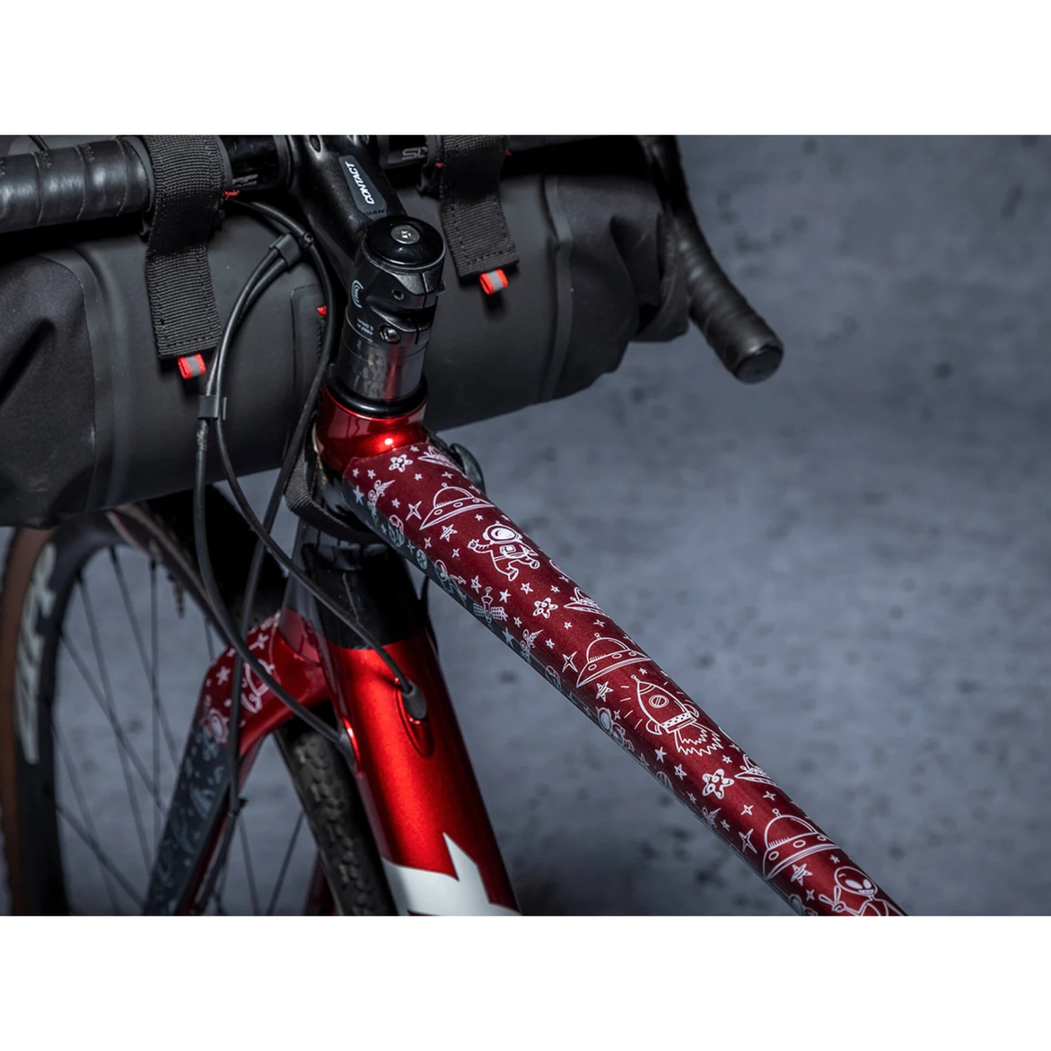 DYEDBRO Gravel Frame Protection Kit SPACE TRIP - White Matte - Afbeelding 6