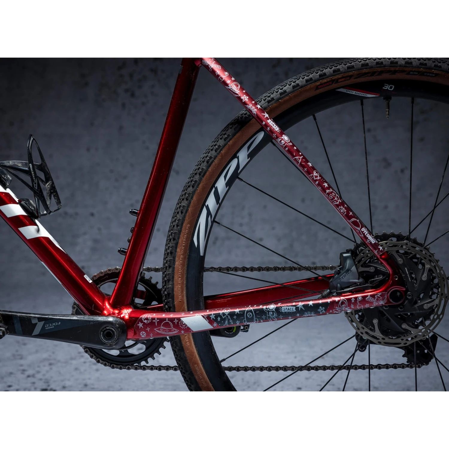 DYEDBRO Gravel Frame Protection Kit SPACE TRIP - White Matte - Afbeelding 7