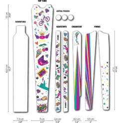 DYEDBRO Gravel Frame Protection Kit UNICORN - Glitter Matte