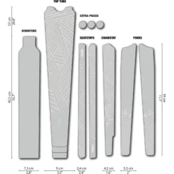 DYEDBRO Stay Free Gravel Beschermfolie Voor Het Frame - White Matte