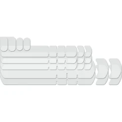 Lizard Skins Frame Kit - Clear Bike Protection Patches (9 Pcs) - Matte