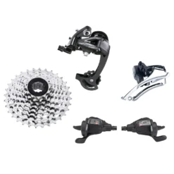 MicroSHIFT MEZZO Groupset With Flatbar Shifters - 3x8-speed