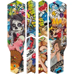 Rie:sel Design Chain:Tape 3000 Chain Stay Guard - Stickerbomb Eyecatcher