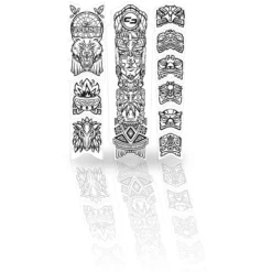 Unleazhed Frame Unscratch Bp01-S Frame Protection Tape Top Tube - Tatanka Black Glossy