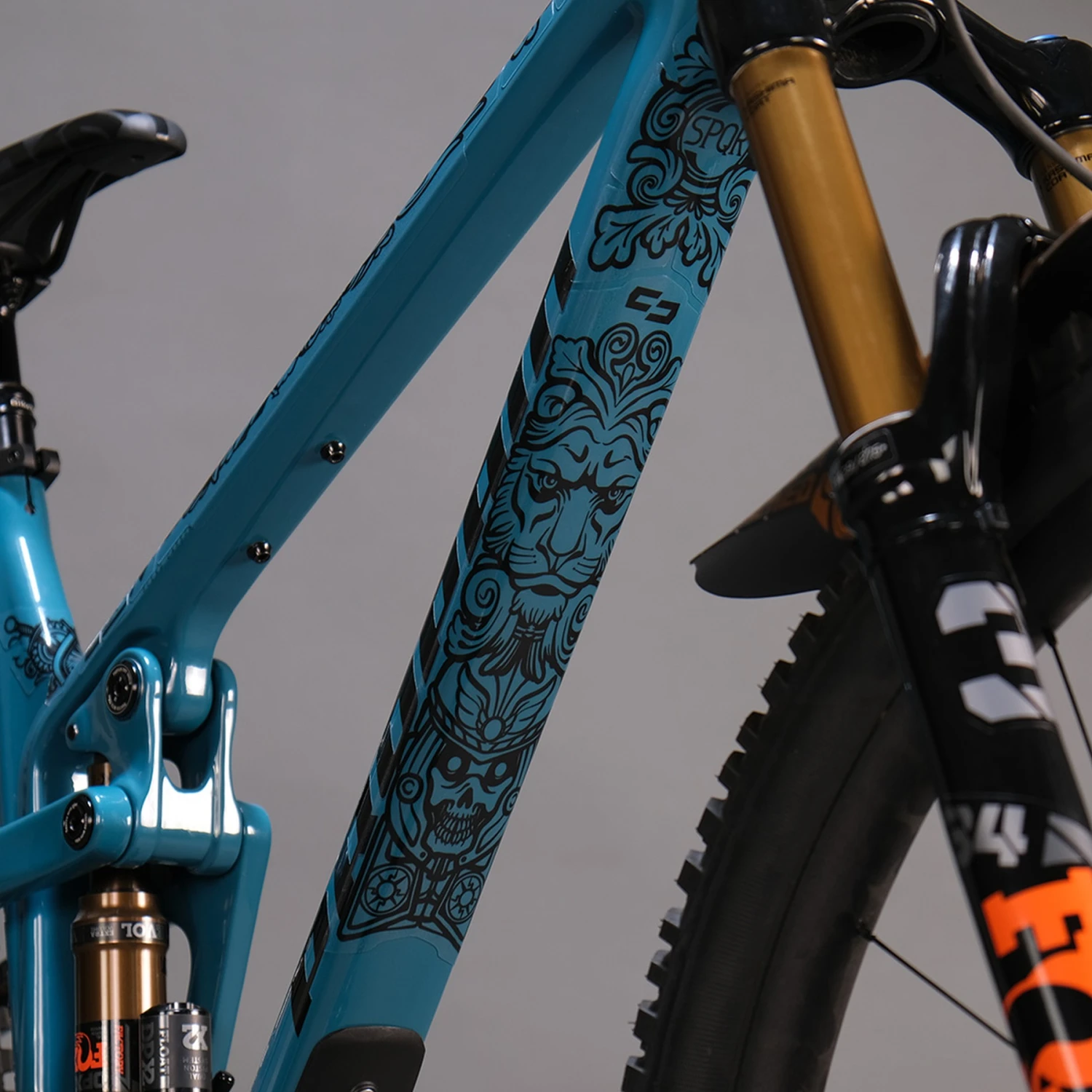 Unleazhed Frame Unscratch Bp01-S Frame Protection Tape Down Tube - Empire Black Matt - Afbeelding 2