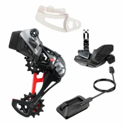SRAM X01 Eagle AXS Upgrade Kit - Rocker Paddle - 12 Versnellingen - Lunar / Rood